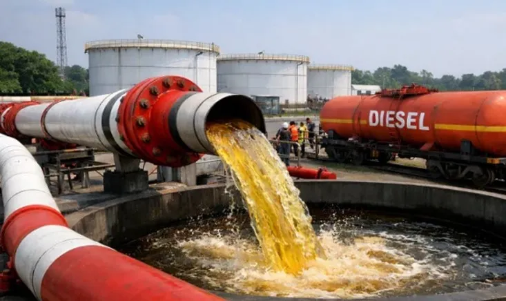 ভারত থেকে পাইপলাইনের মাধ্যমে এলো ৭ হাজার টন ডিজেল